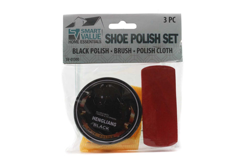 Black Shoe Polish Kit 3 Pack