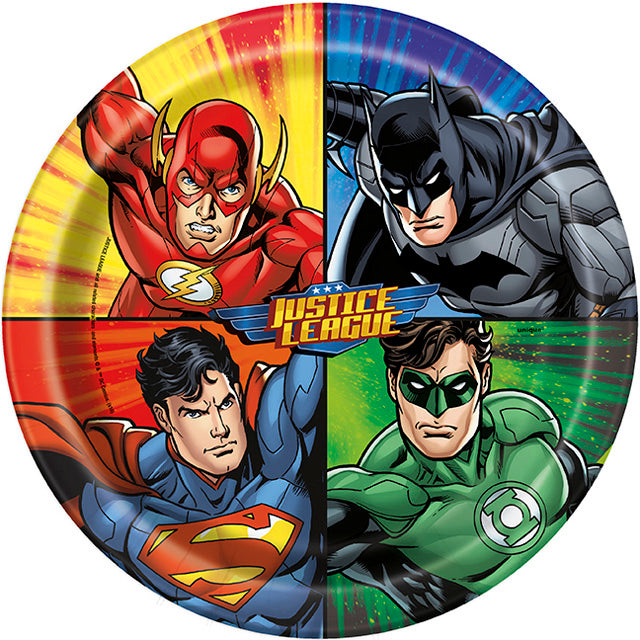 Justice League Plates Large