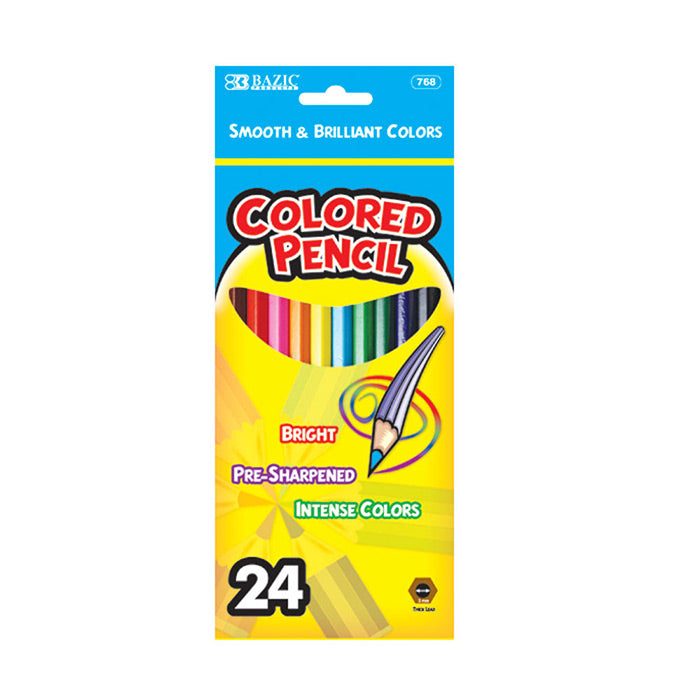 Bazic Color Pencils 24 Pack