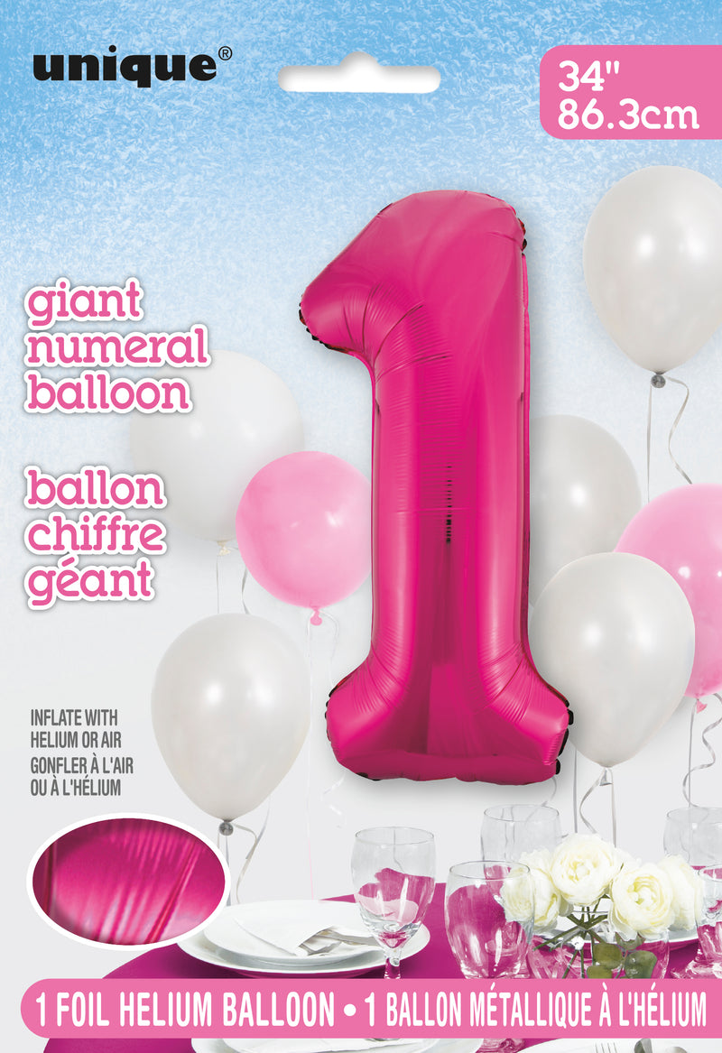 34" PKG PINK FOIL BLLN-1