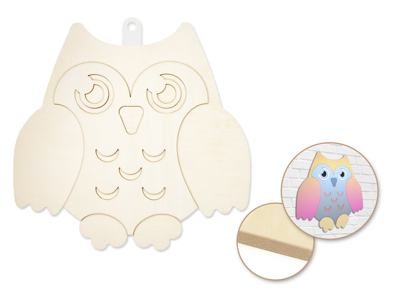 Wood Decor DIY Owl Plaque