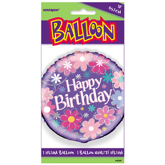 Birthday Blossoms Foil Balloon