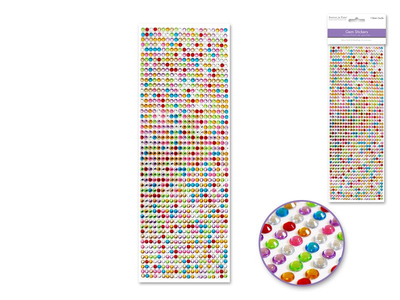 Paper Craft Sticker Multi Color Gem Lines