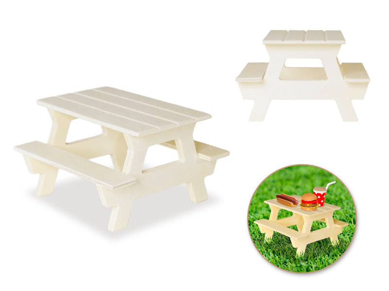 Wood Craft DIY Mini Picnic Table