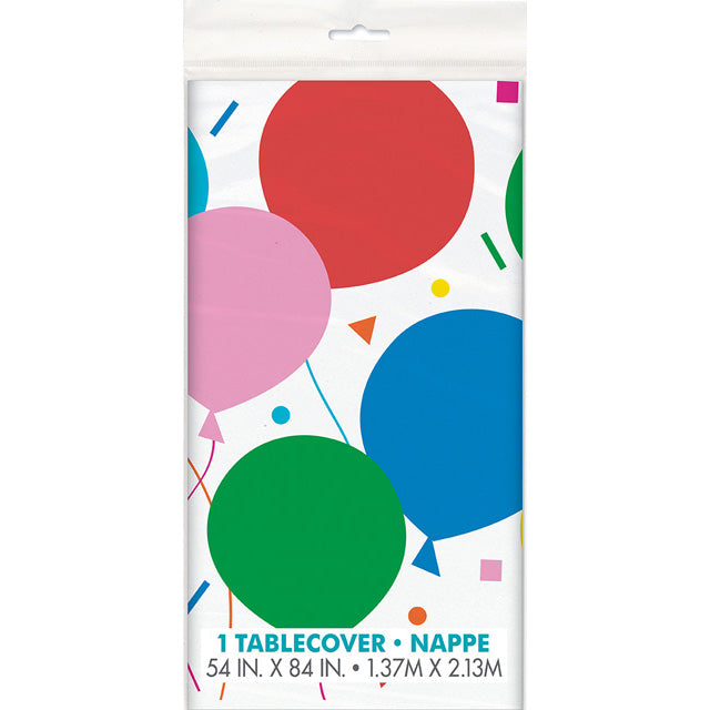 Colorful Balloons Rectangular Plastic Table Cover