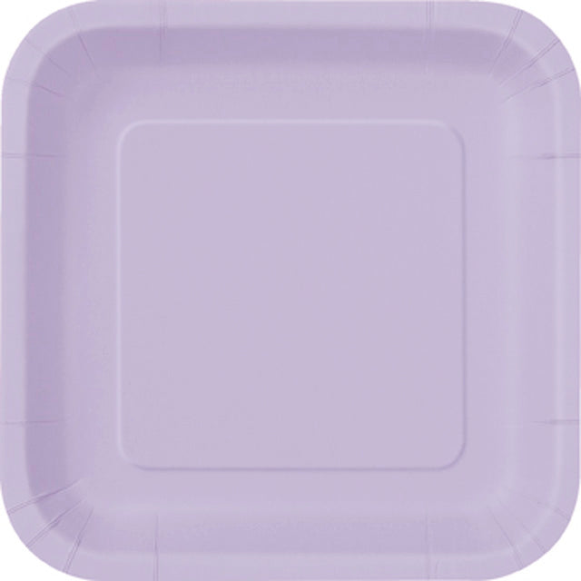 Lavender Square Plates Small