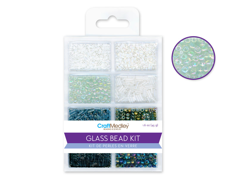 Glass Bead Kit Beads Bugles Classic Colors