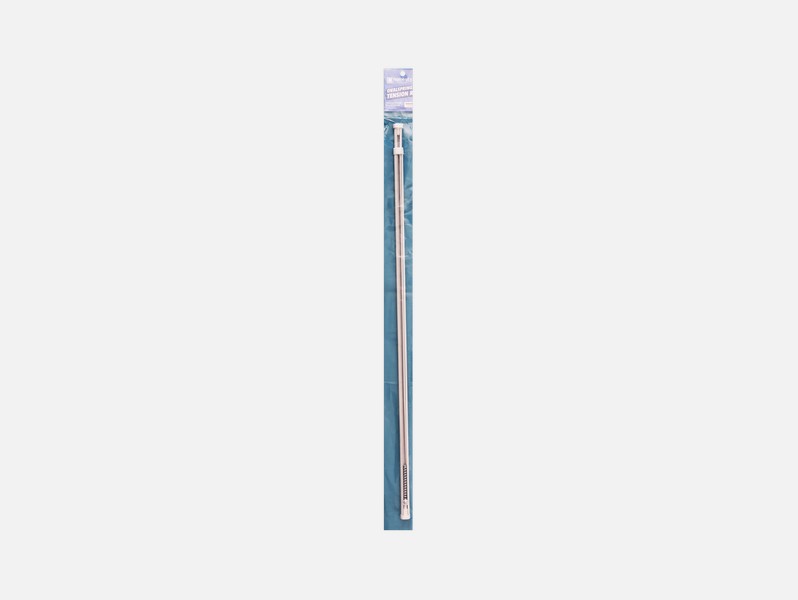 White Oval Spring Tension Rod Large