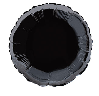 Black Round Foil Balloon