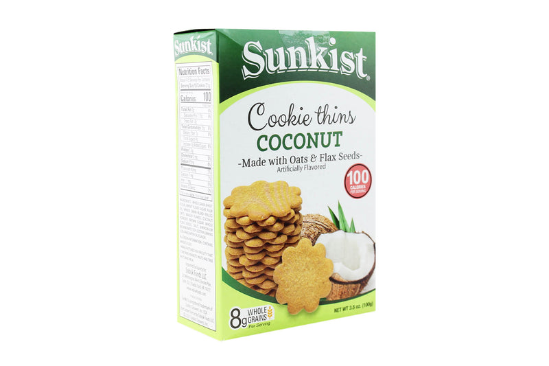 Sunkist Cookie Thins Coconut