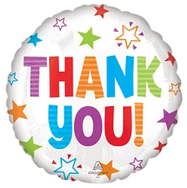 18"A Thank You Colorful Stars Pkg
