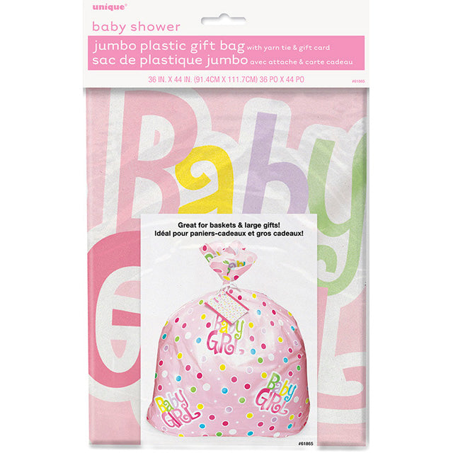 Pink Dots Plastic Gift Bag