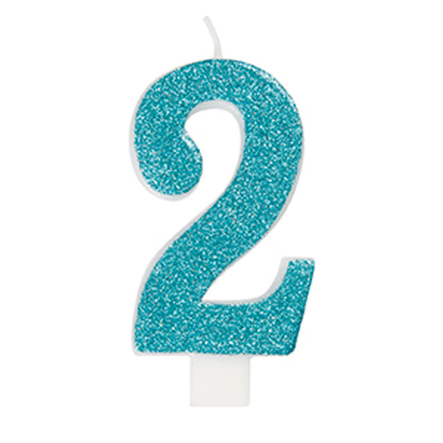 Glitter Number Birthday Candle 2