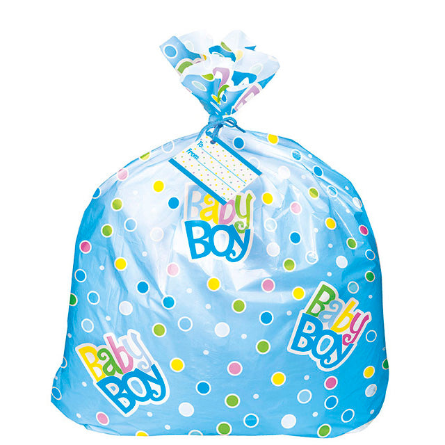Blue Dot Plastic Gift Bag