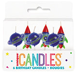 Outer Space Pick Birthday Candle