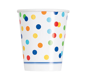 Rainbow Polka Dot Cups