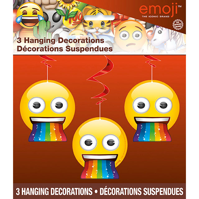 Emoji Hanging Swirl Decorations
