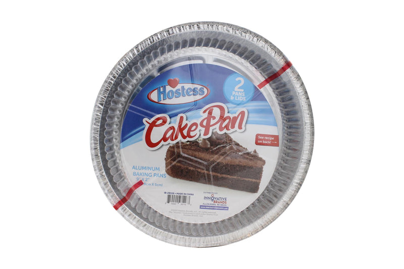 Hostess Aluminum Round Pans With Lids 2 Pack