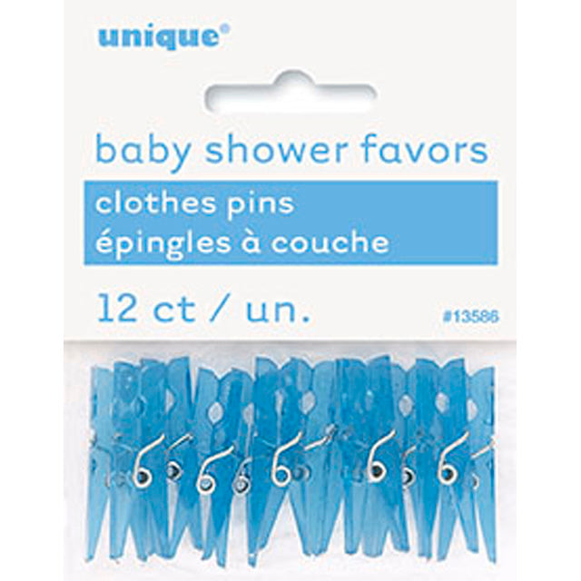 Baby Blue Clothespin Favors