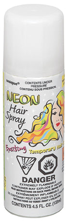 White Neon Hair Spray
