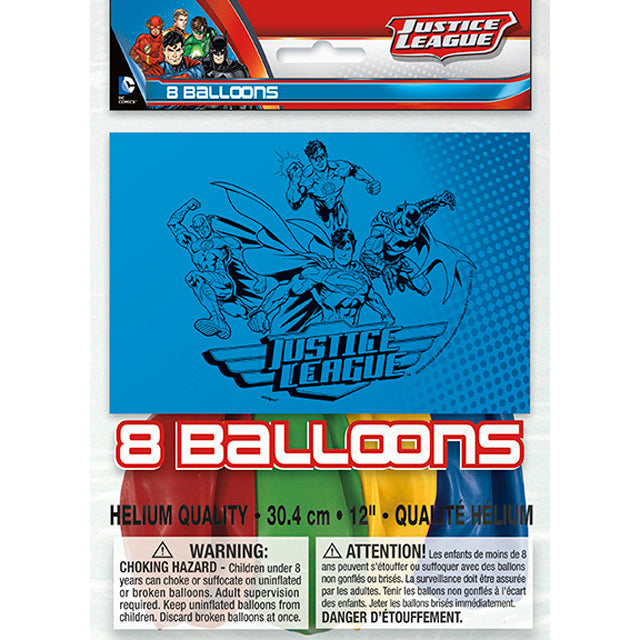 Justice League Latex Printed 2 Sided Balloons