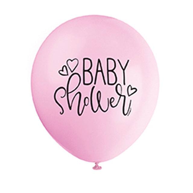 Pink Baby Shower Balloons