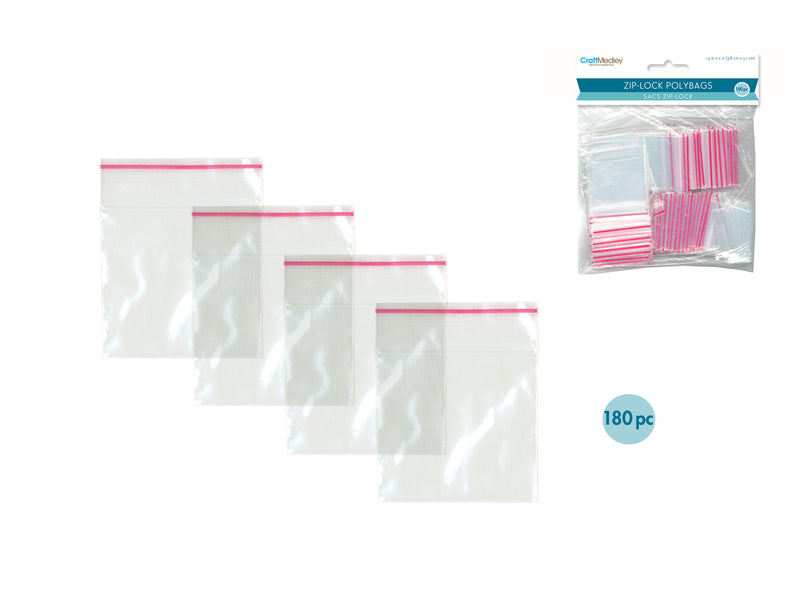 Zip Lock Polybags Extra Extra Small 180 Pack