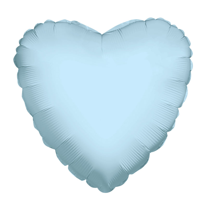 Light Blue Heart Foil Balloon