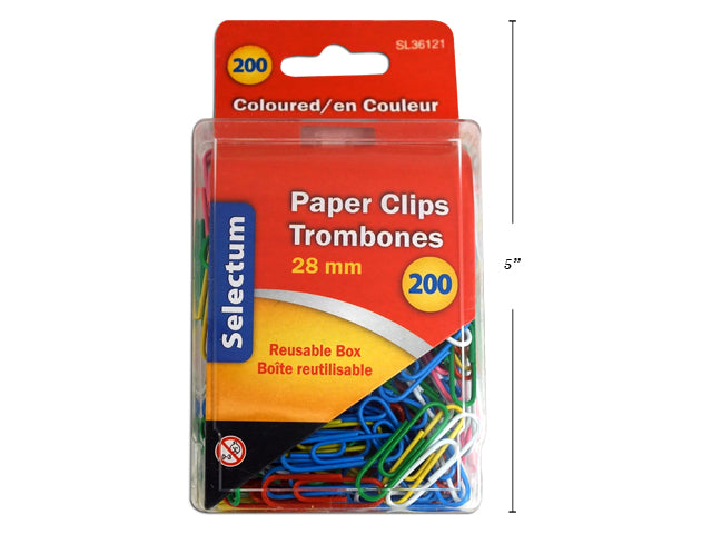 Colored Paper Clips 150 Pack