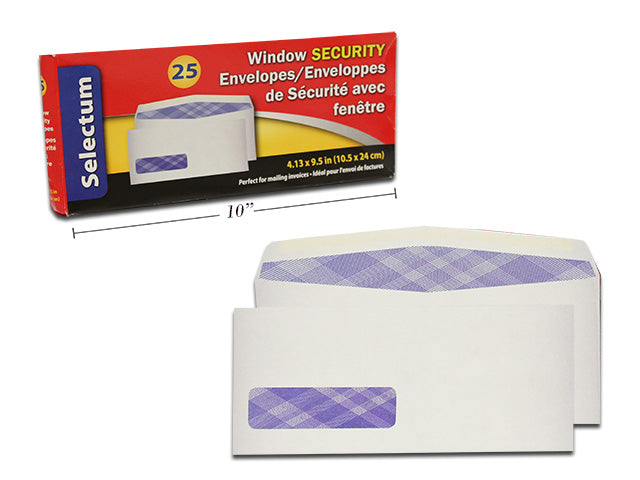 Window Security Envelopes 25 Pack