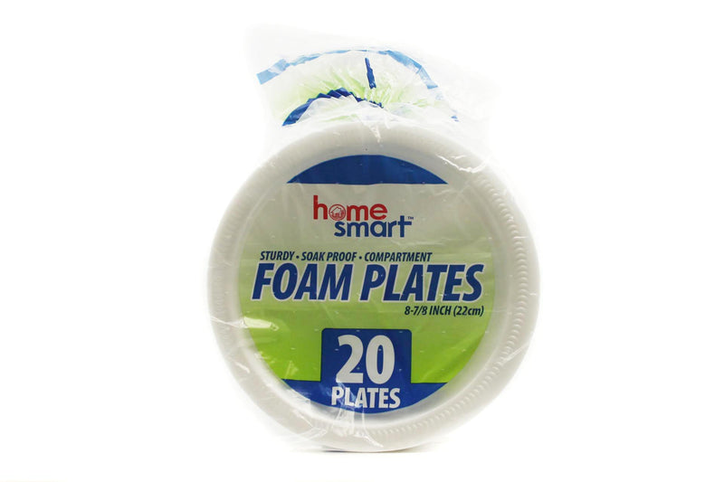 Foam Compartment Plate 20 Pack