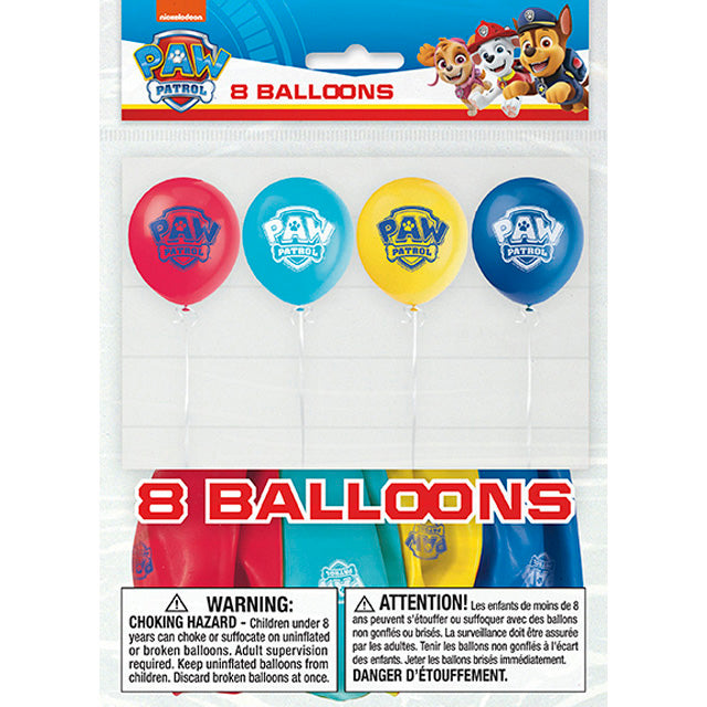 Paw Patrol Latex Printed 2 Sided Balloons