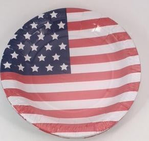 Patriotic Paper Plates Small 10 Pack
