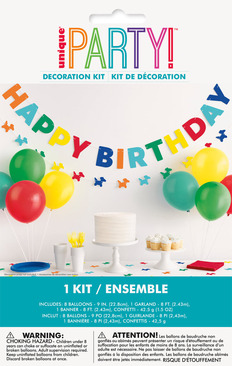 Balloon Dog Birthday Decorating Kit