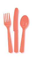 Coral Assorted Cutlery Bag