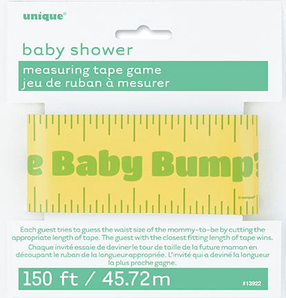 Baby Shower Measuring Tape Game