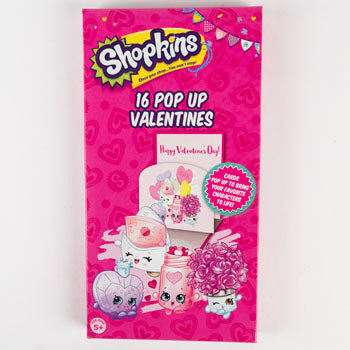 Shopkins Valentine Cards 16 Pack