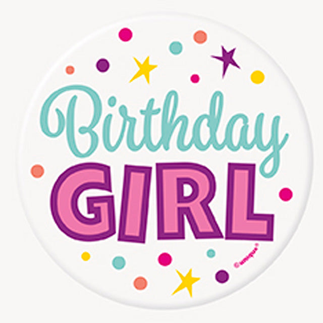 Birthday Girl Button