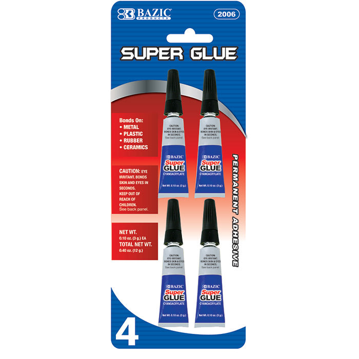 Bazic Super Glue 4 Pack