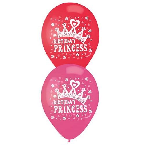 Birthday Princess Printed Party Balloons