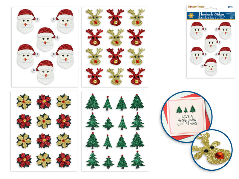 Holiday 3D Handmade Stickers