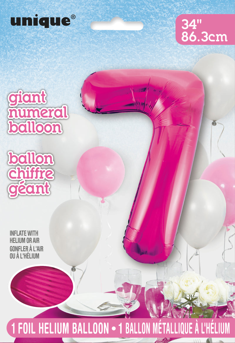 34" PKG PINK FOIL BLLN-7