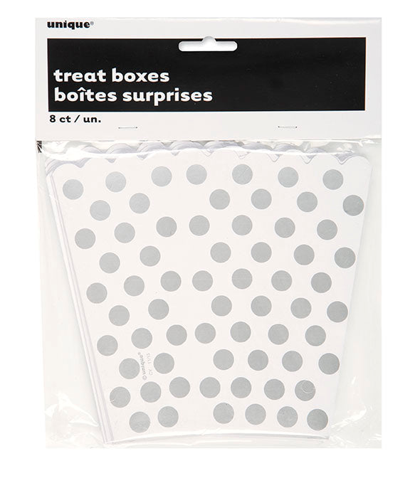 Silver Dot Treat Boxes