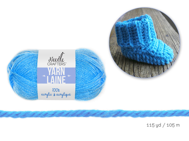 Needle Crafters Baby Blue Acrylic Yarn