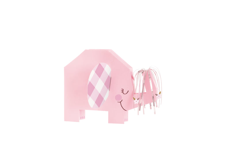 Pink Floral Elephant Centerpiece