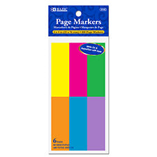 Neon Page Markers 6 Pack