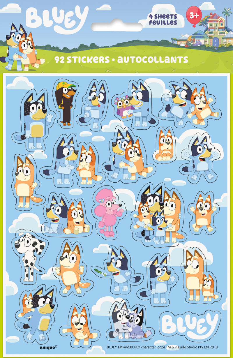 Bluey Sticker Sheets