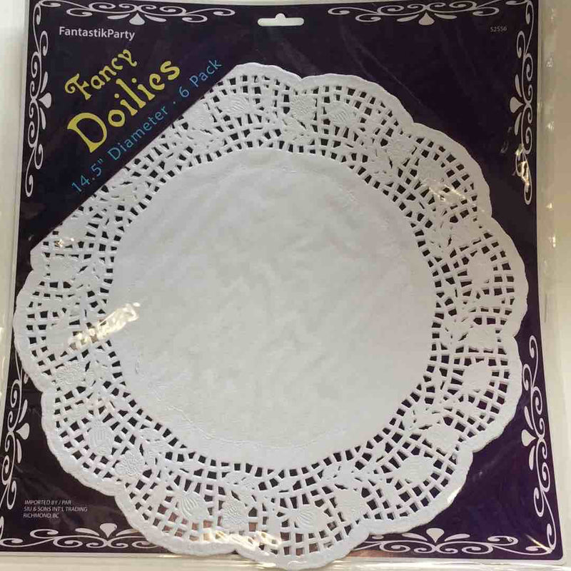 White Paper Doilies 6 Pack