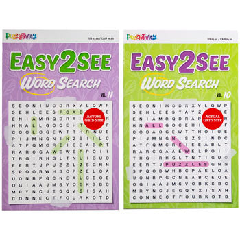 Easy To See Word Search