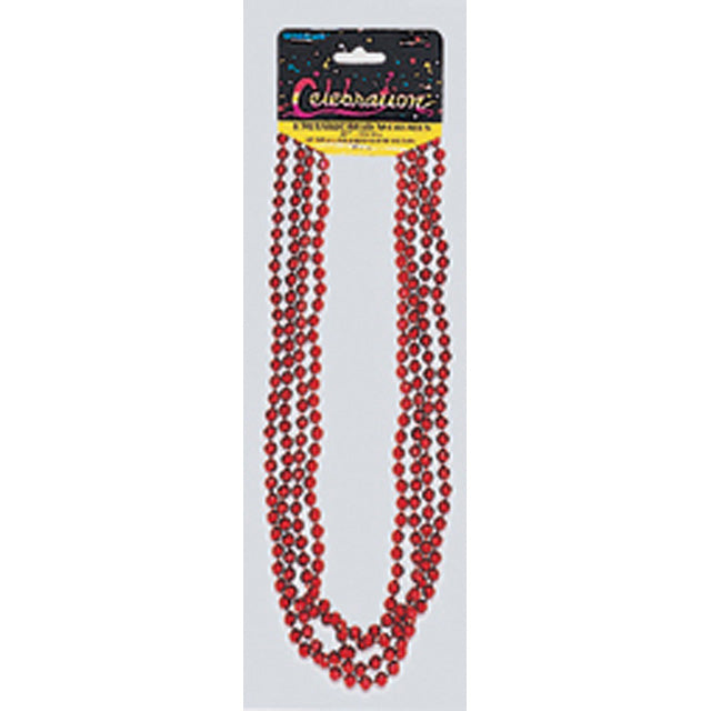 Red Metallic Beads